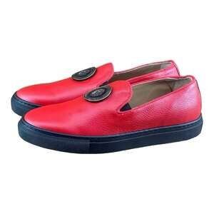 Re Ferdinando slip-ons Sneaker Men Medusa the lion Red Leather